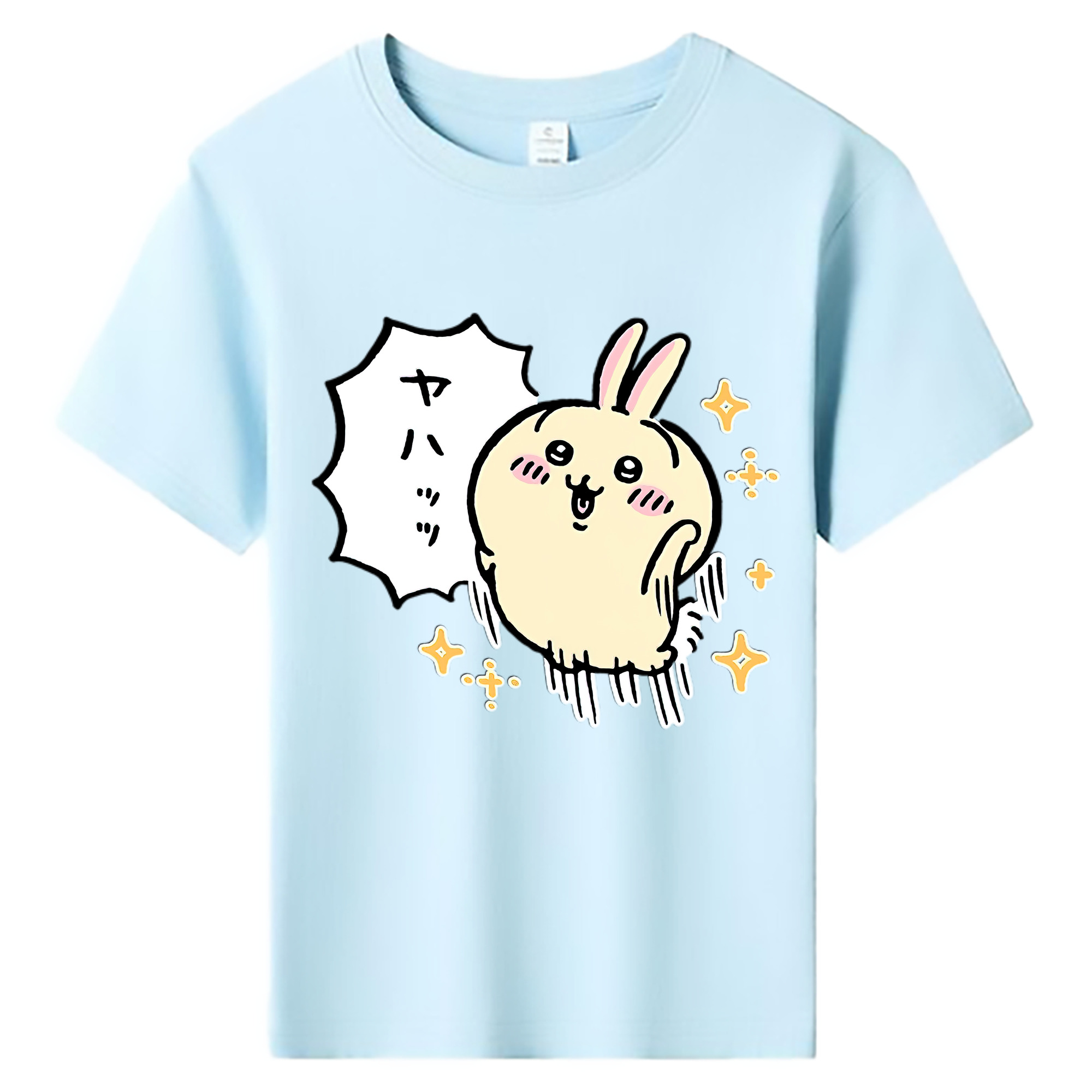（画像用） ちいかわ うさぎ Chii-kawa usagi 綿100％キッズTシャツ（フロントプリント）